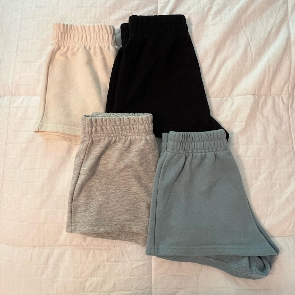 Cotton shorts (blue, black, white, grey)